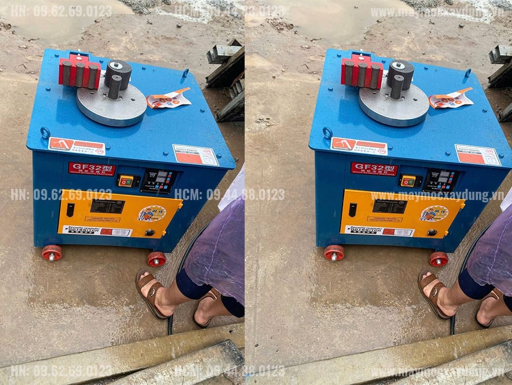 Máy bẻ đai sắt GF32 380V 28mm điện tử