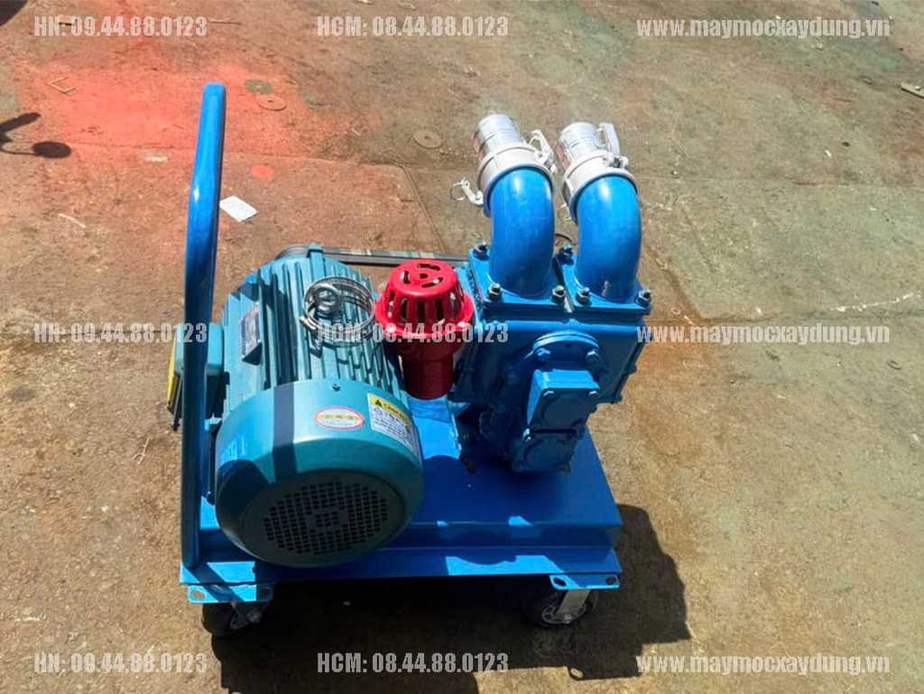 Máy bơm hút bùn chất thải 2 họng 75mm 60 m3/h