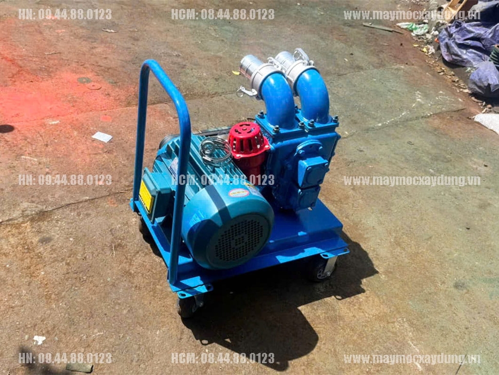 Máy bơm hút bùn chất thải 2 họng 75mm 60 m3/h