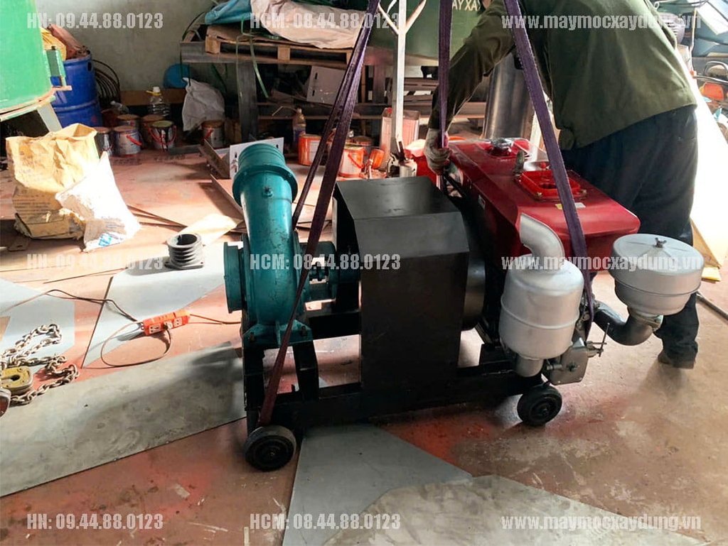 Máy bơm nước đầu nổ D20 20HP 120-250m3/h nước đề
