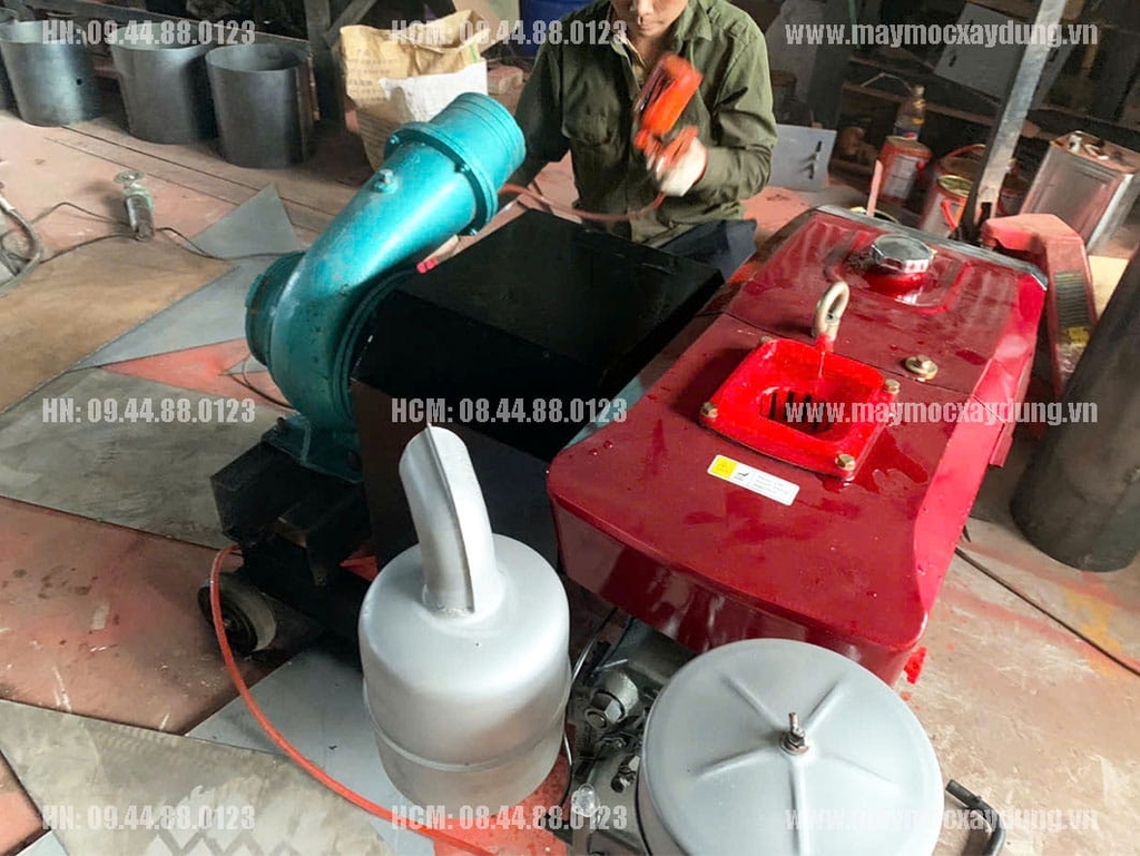 Máy bơm nước đầu nổ D20 20HP 120-250m3/h nước quay tay
