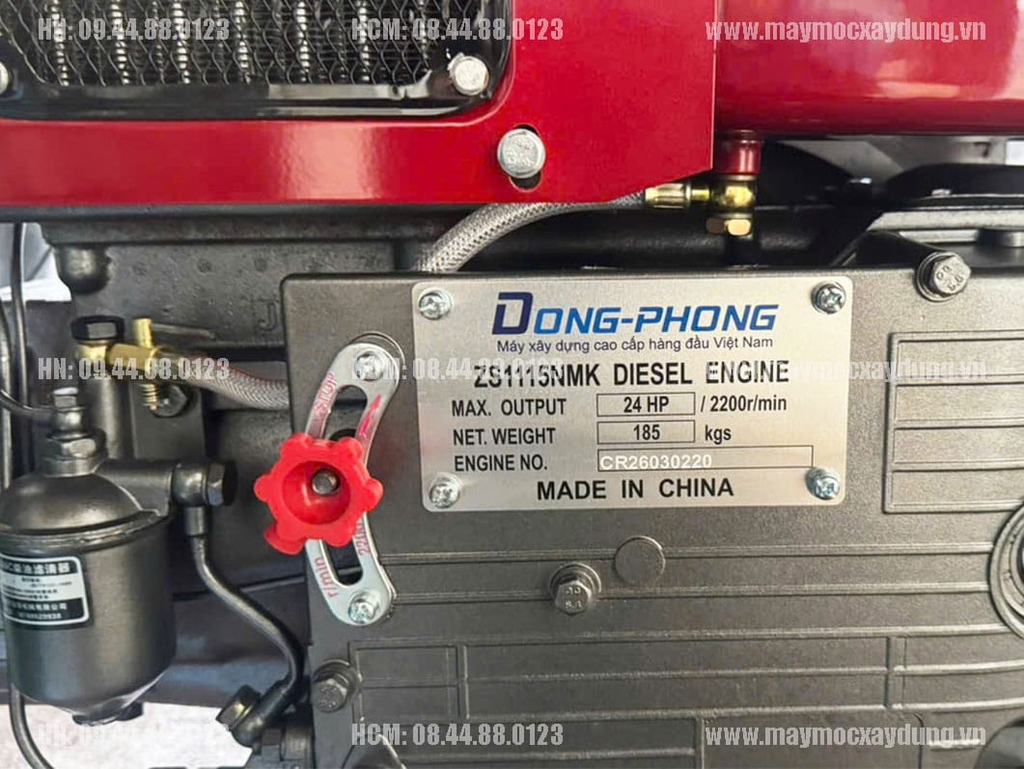 Máy bơm nước đầu nổ D24 24HP 250-300m3/h gió đề