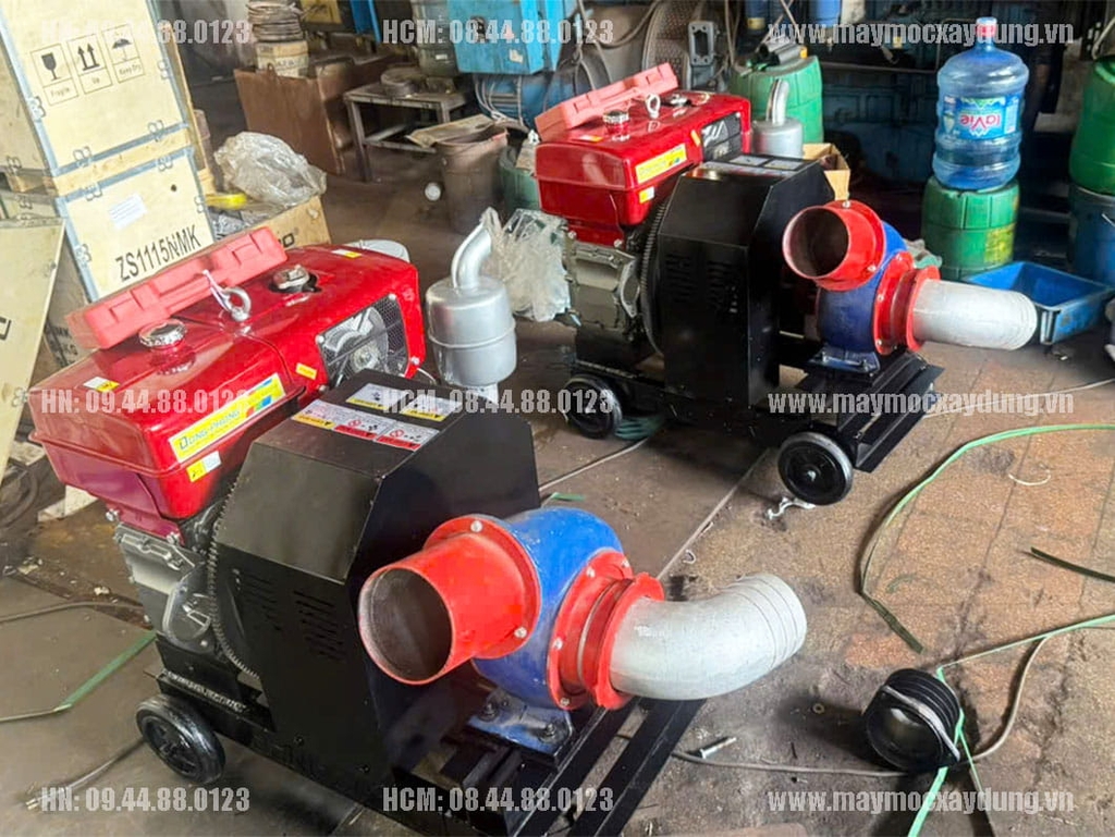 Máy bơm nước đầu nổ D24 24HP 250-300m3/h gió đề