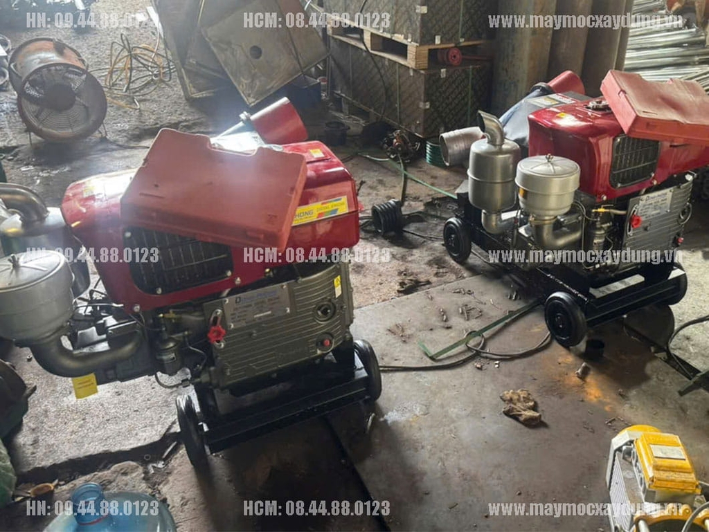Máy bơm nước đầu nổ D24 24HP 250-300m3/h gió đề