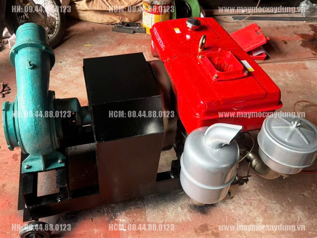 Máy bơm nước đầu nổ D24 24HP 250-300m3/h nước đề