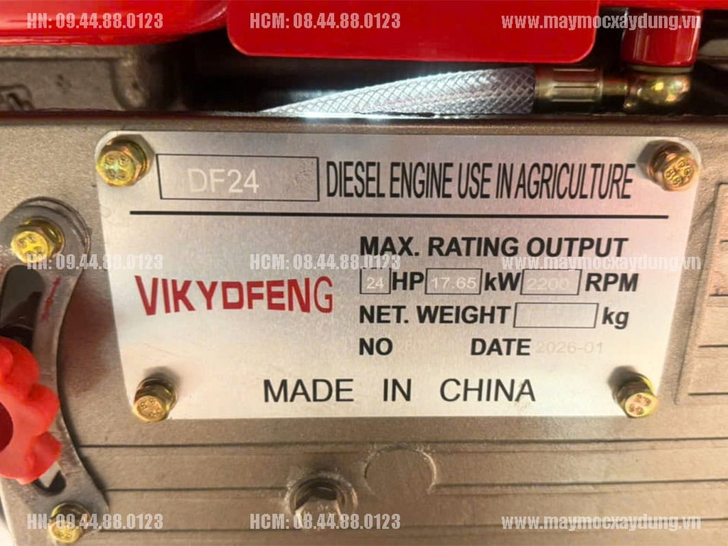 Máy bơm nước đầu nổ D24 24HP 250-300m3/h nước quay tay