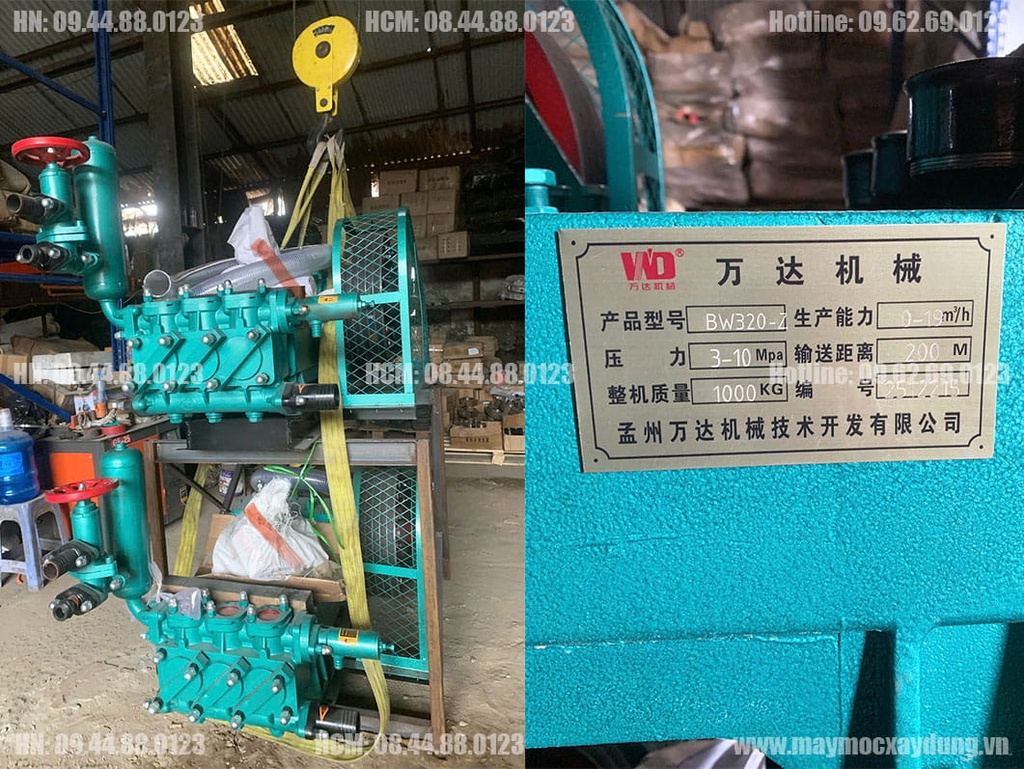 Máy bơm vữa BW320 22KW 380V