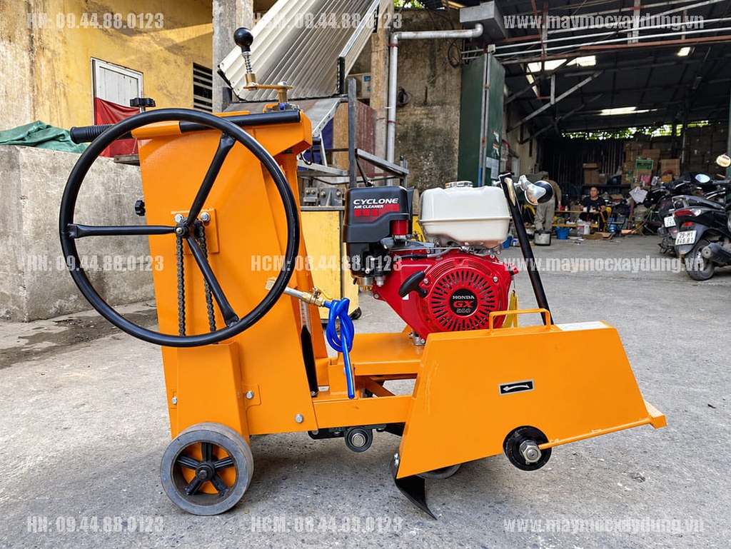 Máy cắt bê tông KC16 lắp động cơ xăng Honda GX390 13HP cắt sâu 14cm