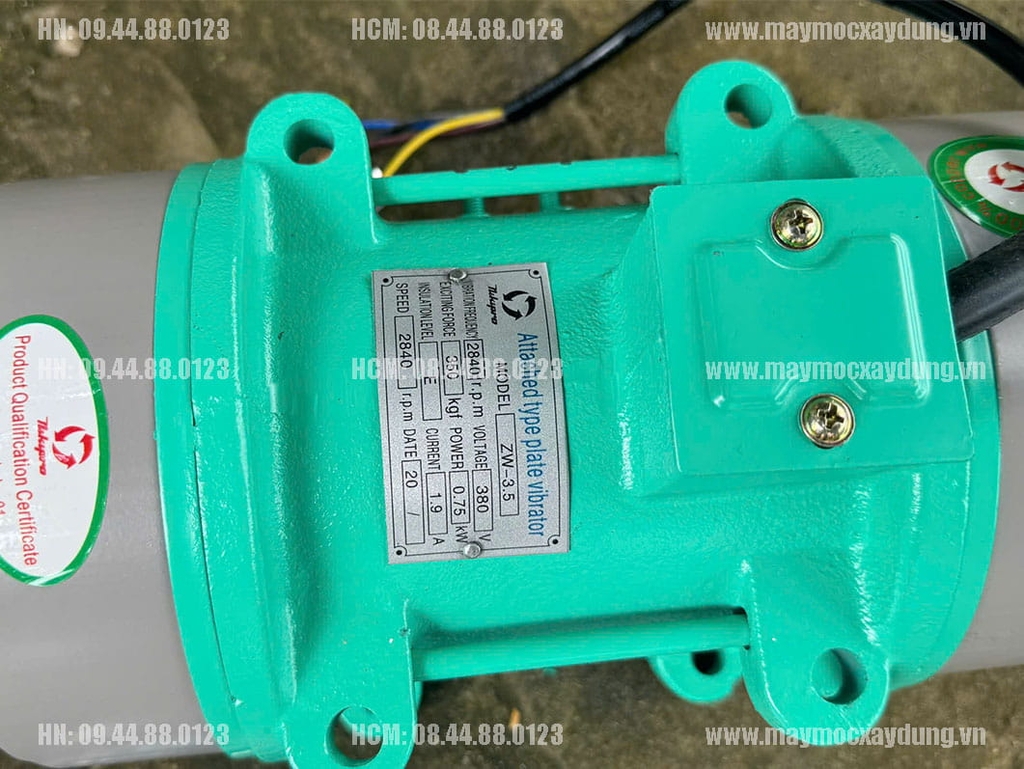 Đầm rung bê tông Nikipro 0.75KW ZW3.5 380V