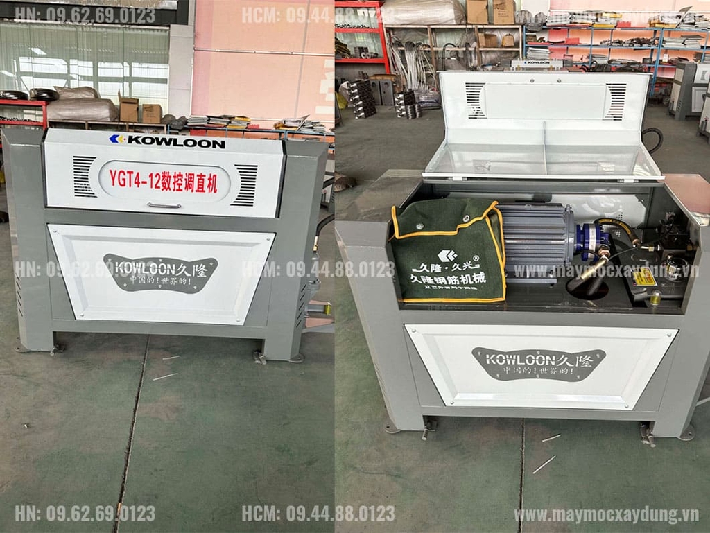 Máy duỗi cắt sắt Kowloon YGT4-12 380V (4-12mm)