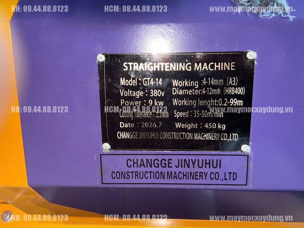 Máy duỗi cắt sắt GT4-14 (380V) (4-14mm)