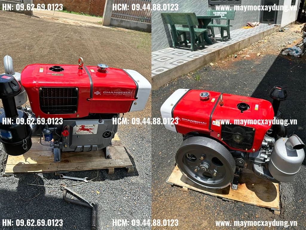 Đầu nổ Diesel Chang Chai D24 ZS1115NM làm mát bằng gió đề