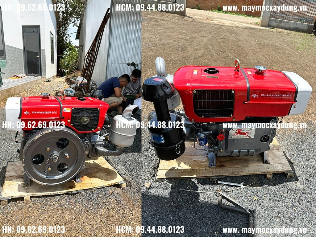 Đầu nổ Diesel Chang Chai D24 ZS1115NM làm mát bằng gió đề