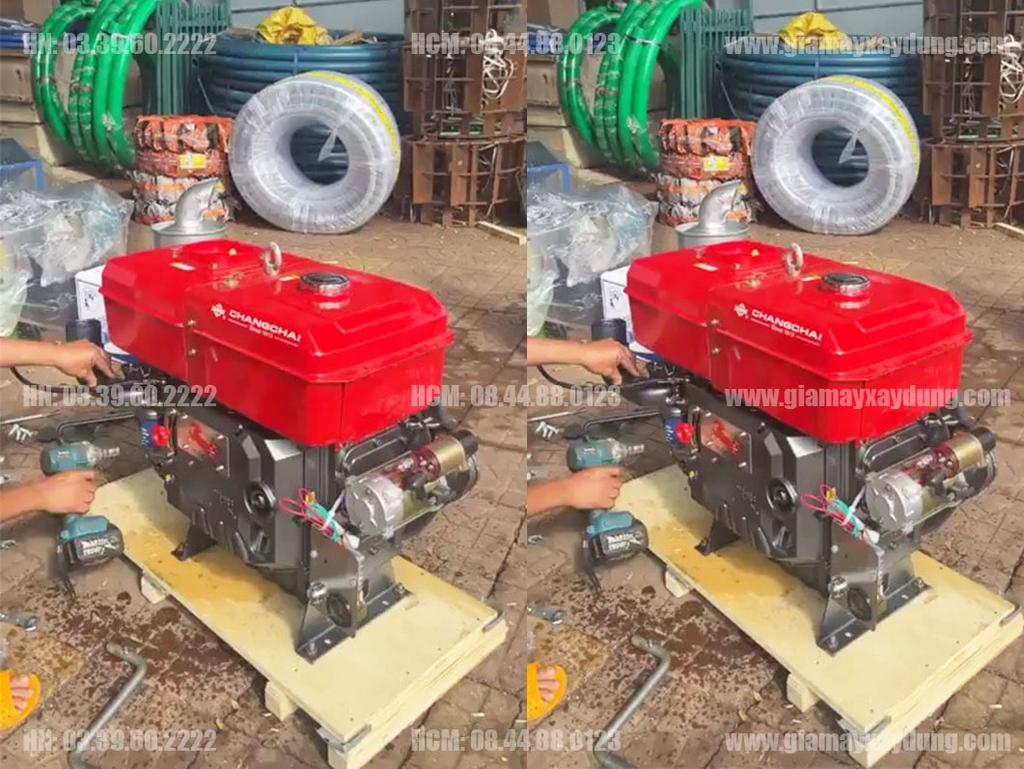 Đầu nổ Diesel Chang Chai D28 L28M làm mát bằng nước đề