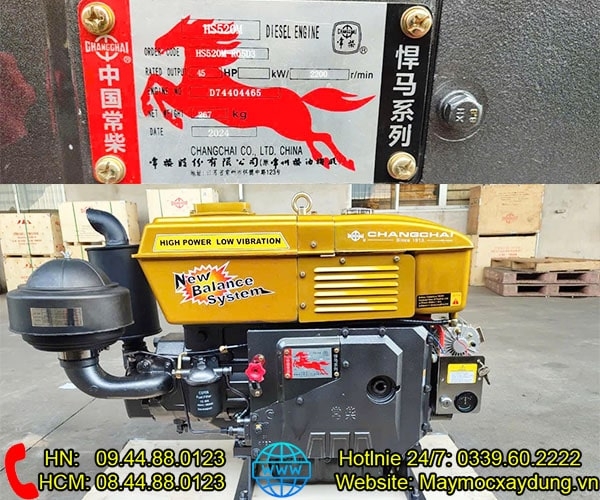Đầu nổ Diesel Chang Chai D45 HS520M làm mát bằng nước đề