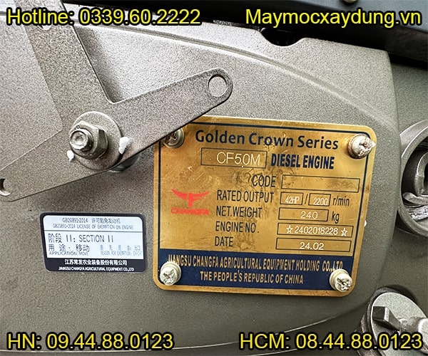 Đầu nổ Diesel ChangFa D50 CF50M nước đề