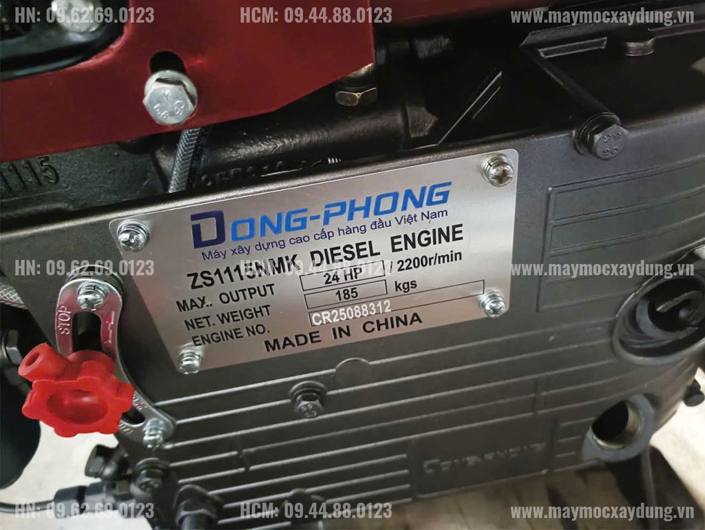 Đầu nổ Diesel Đông Phong D24 S1115NM gió đề