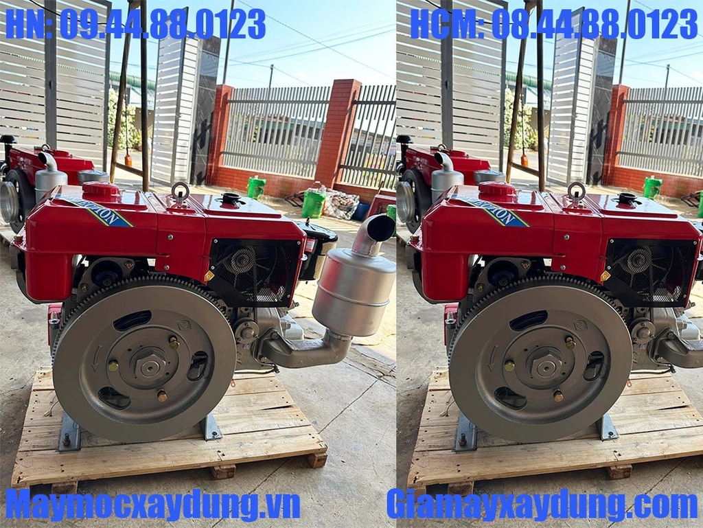 Đầu nổ Diesel Jiangdong D33 ZH1133ND gió đề