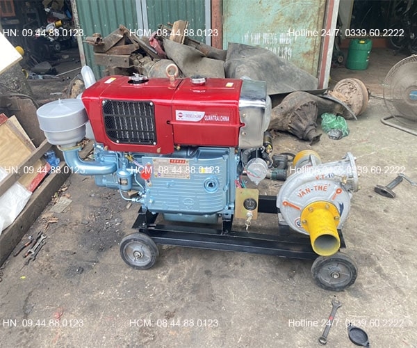 Đầu nổ Diesel QuanTrai D24 S1115ND gió đèn đề