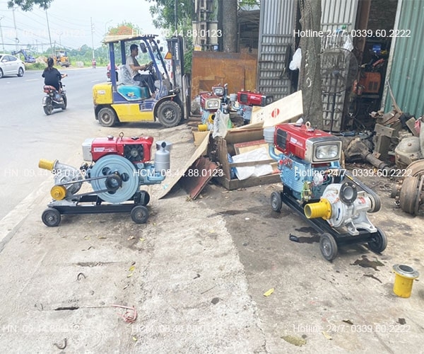 Đầu nổ Diesel QuanTrai D24 S1115ND gió đèn đề