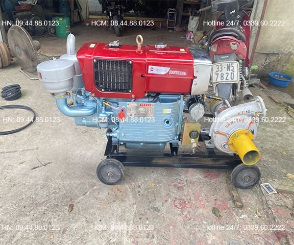 Đầu nổ Diesel QuanTrai D24 S1115ND gió đèn đề
