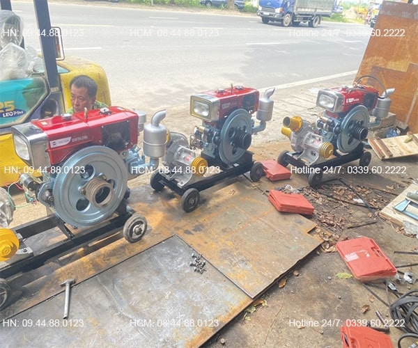 Đầu nổ Diesel QuanTrai D24 S1115ND gió đèn đề