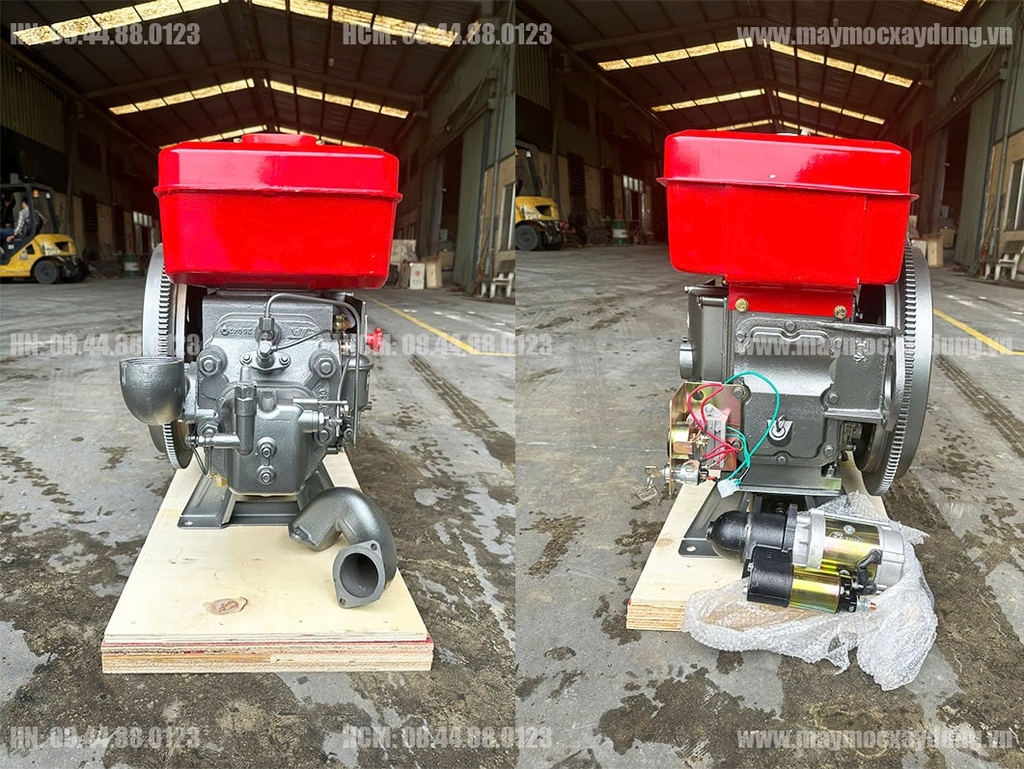 Đầu nổ Diesel QuanTrai D35 S1135D nước đề