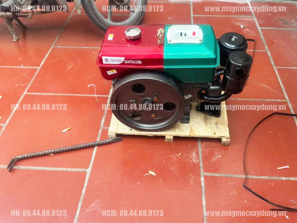 Đầu nổ Diesel QuanTrai D8 R180 làm mát bằng nước