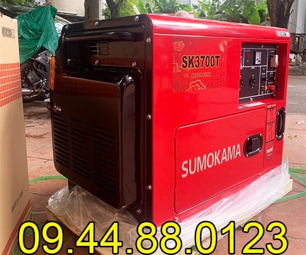 Máy phát điện chạy dầu Sumokama 3KW SK3700T Cách âm