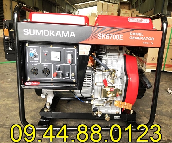 Máy phát điện chạy dầu Sumokama 5KW SK6700E