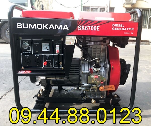 Máy phát điện chạy dầu Sumokama 5KW SK6700E