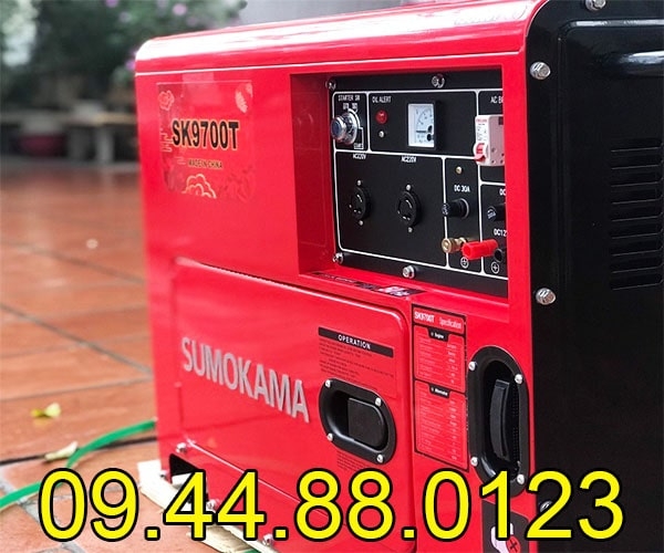 Máy phát điện chạy dầu Sumokama 6KW SK9700T Cách âm