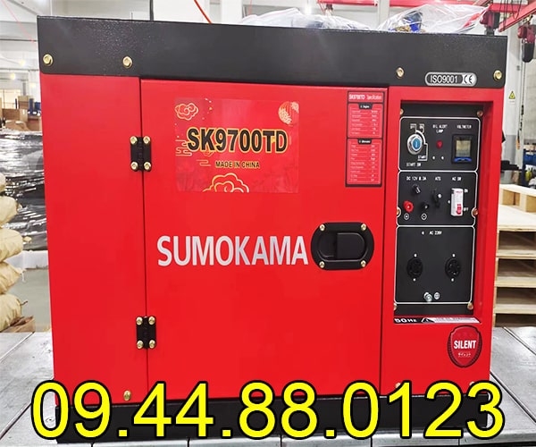 Máy phát điện chạy dầu Sumokama 6KW SK9700TD Cách âm