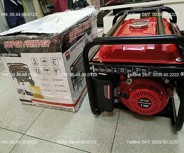 Máy phát điện chạy xăng Super Fighter 3.5KW SF3800E Đề