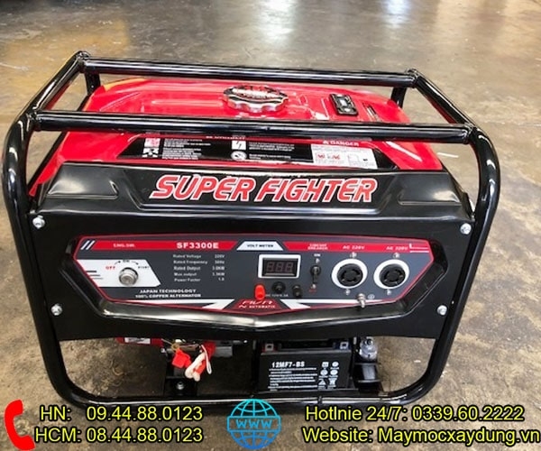 Máy phát điện chạy xăng Super Fighter 3KW SF3300E Đề