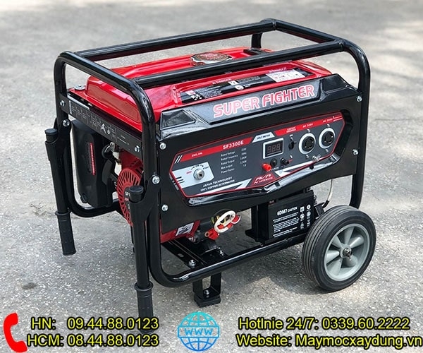 Máy phát điện chạy xăng Super Fighter 3KW SF3300E Đề