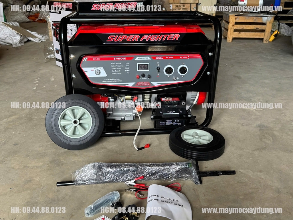 Máy phát điện chạy xăng Super Fighter 7.5KW SF9000E Đề
