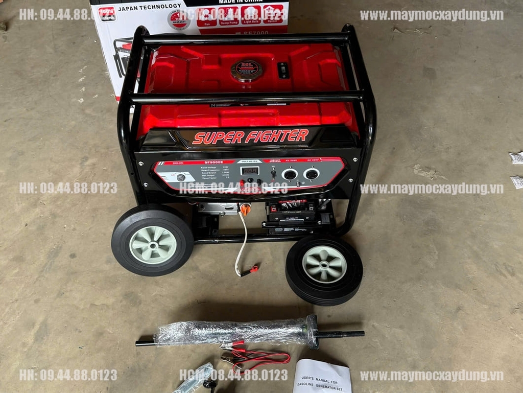 Máy phát điện chạy xăng Super Fighter 7.5KW SF9000E Đề