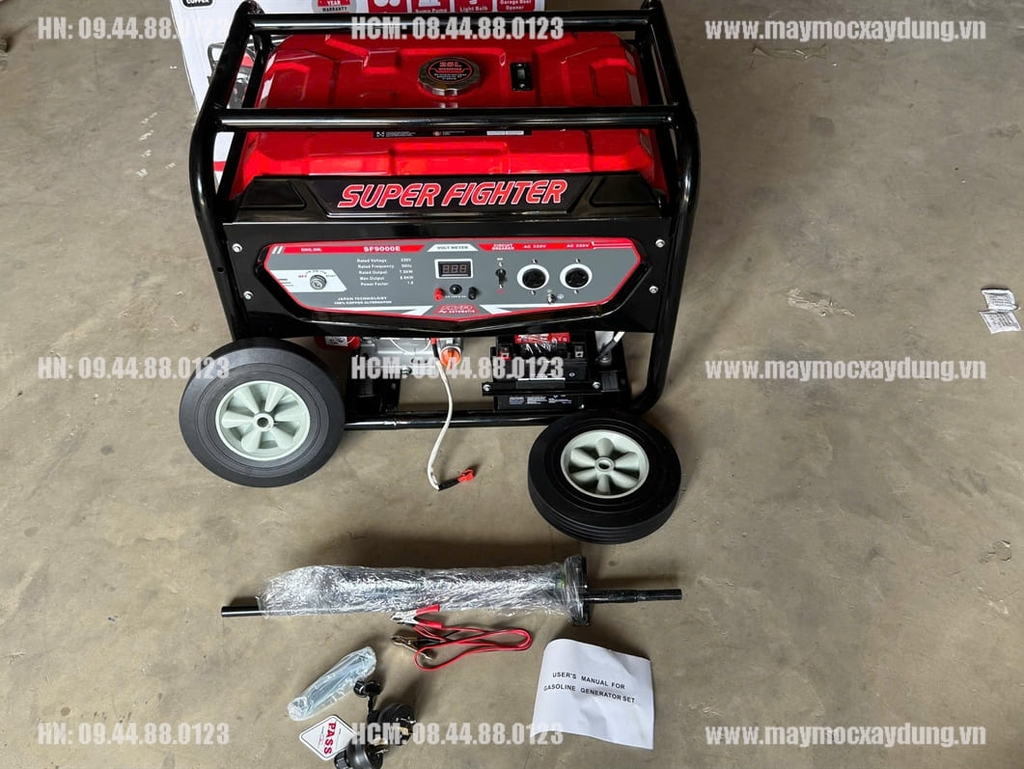 Máy phát điện chạy xăng Super Fighter 7.5KW SF9000E Đề
