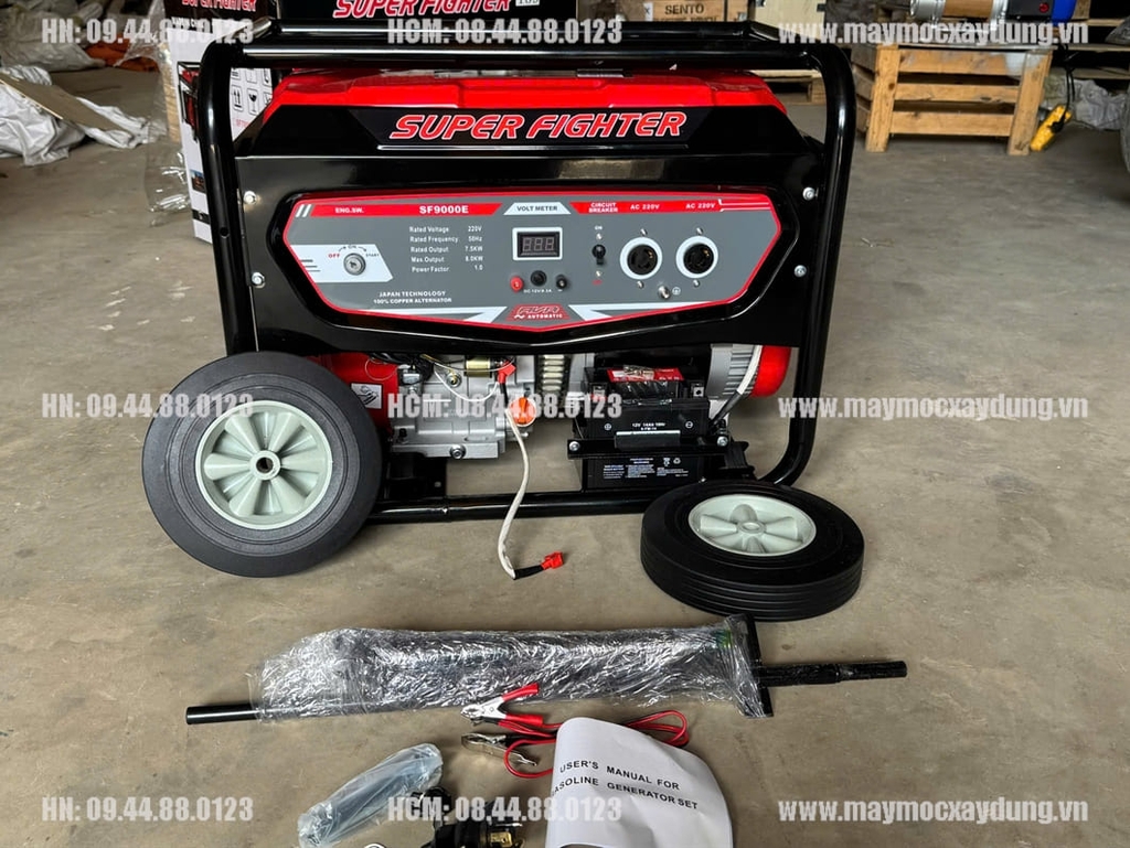 Máy phát điện chạy xăng Super Fighter 7.5KW SF9000E Đề