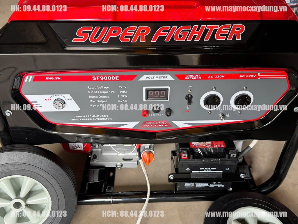 Máy phát điện chạy xăng Super Fighter 7.5KW SF9000E Đề
