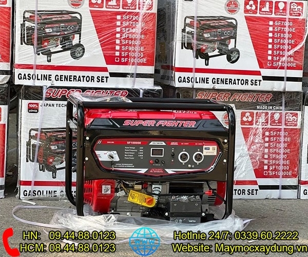 Máy phát điện chạy xăng Super Fighter 9KW SF10000E Đề