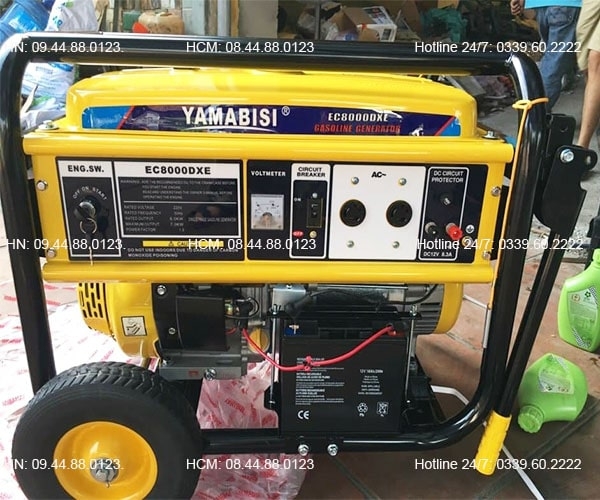 Máy phát điện chạy xăng Yamabisi 6KW EC8000DXE Đề