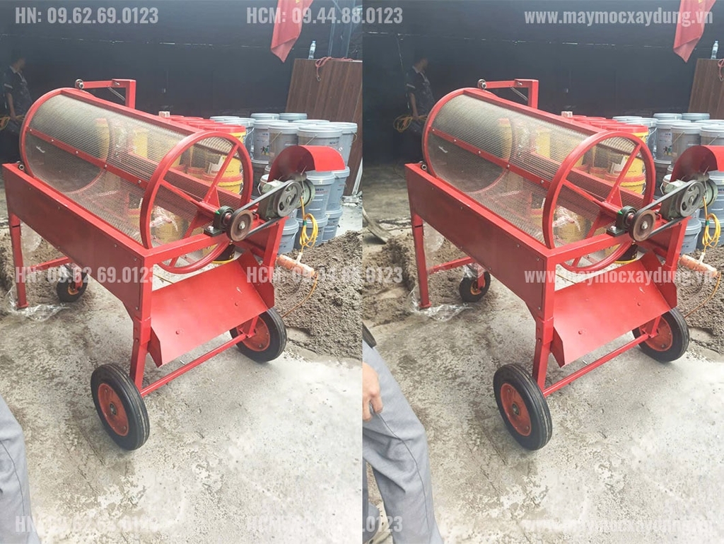 Máy sàng cát mắt lưới dày