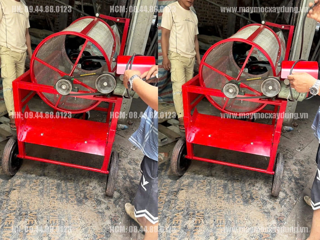 Máy sàng cát Hòa Phát mắt lưới Inox