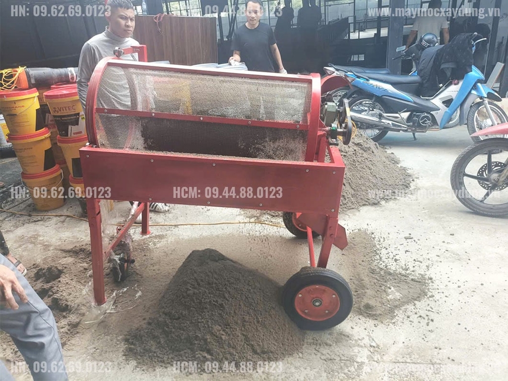 Máy sàng cát mắt lưới mỏng