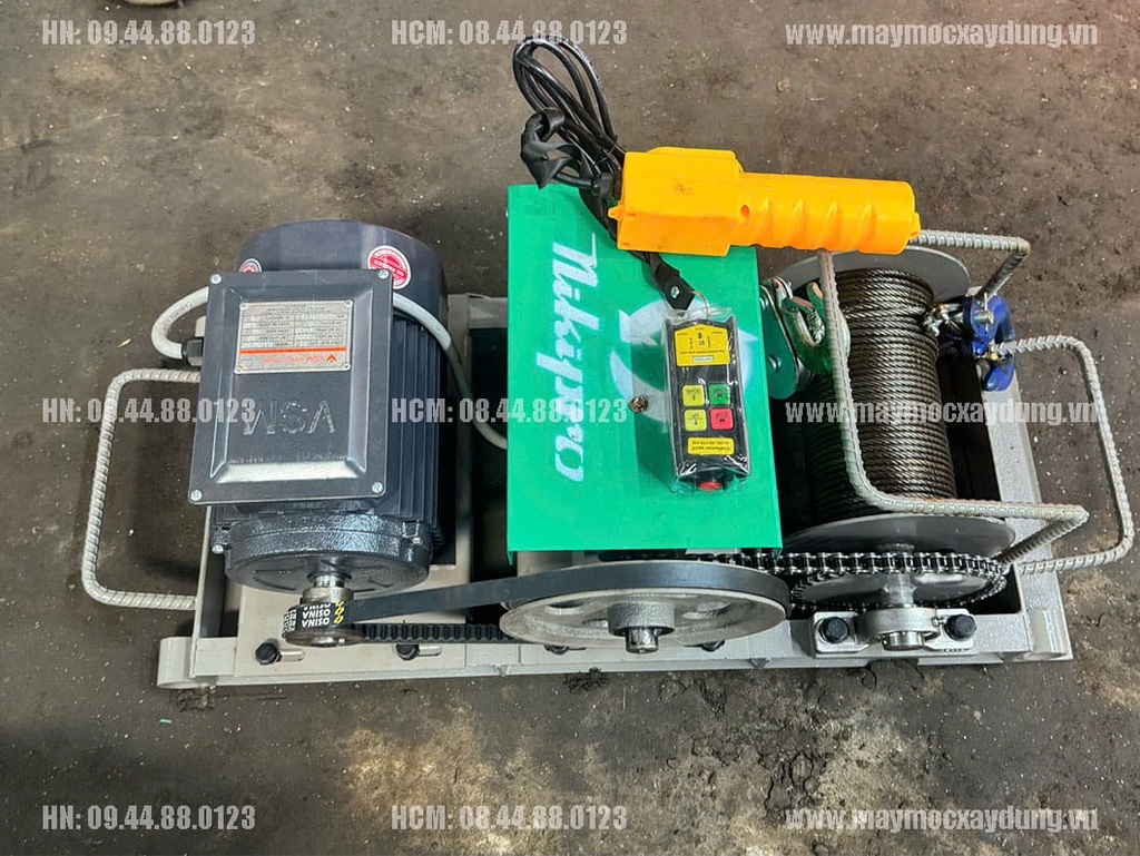 Máy tời xây dựng Nikipro siêu nhanh 50m/p