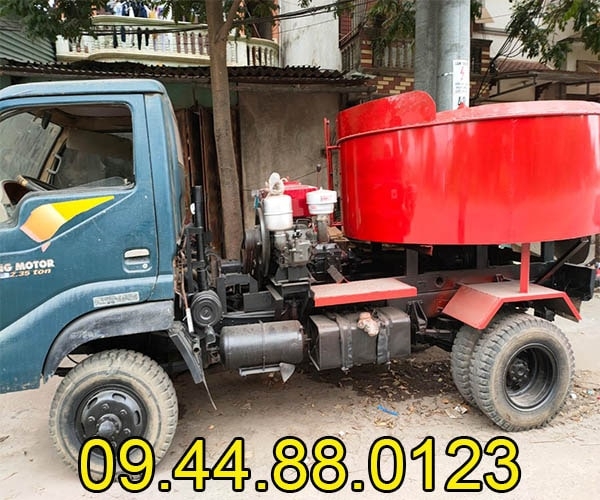 Máy trộn bê tông cố định 18 bao lắp đầu nổ