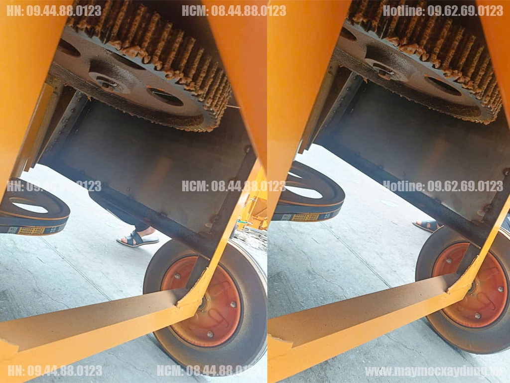 Máy trộn cưỡng bức 350L 5.5KW 380V