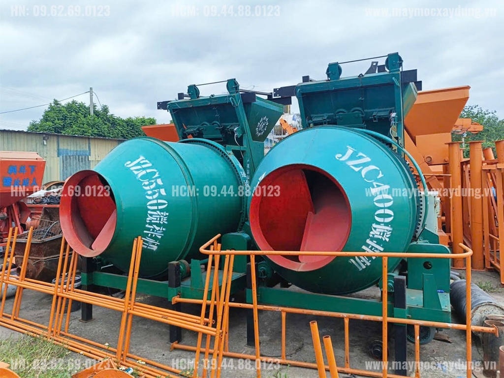 Máy trộn bê tông JZC550 gầu trượt